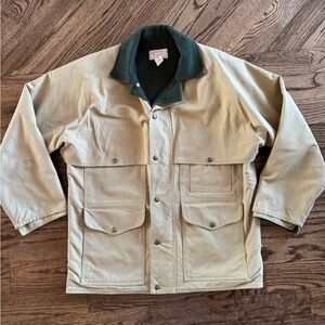 C.C. Filson Men’s Vintage Tin Cloth Field Waxed Cotton Jacket Wool Insert 42 L